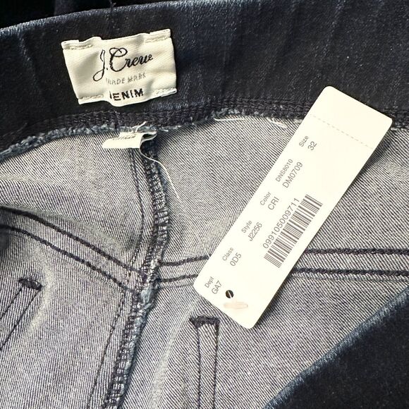 J.CREW Jeans Women 32 Dark Wash Stretch Denim Skinny Jeggings Pull On Comfy NWT - Picture 5 of 6